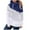 Navy, variant on Sweatshirt for Women No Hood Fall Winter Loose Fit Hooded Long Sleeve Bubble Off the Shoulder Colorblock Leisure Cotton Hoodies Sweatshirts(Grey,M)