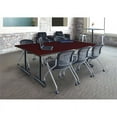 thumbnail image 2 of Regency Kobe 84 inch x 24 inch Training Table in Mahogany with Black Legs, 2 of 4