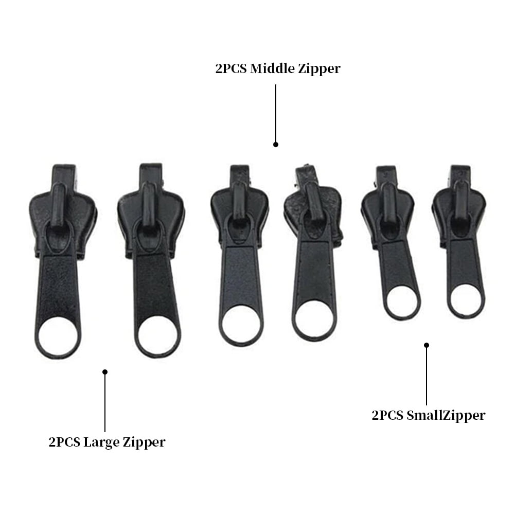 2pcs Heavy Duty Zipper Slider Zipper Sewing Replacement Pull for #20 Zipper 