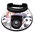 thumbnail image 3 of Segolike Sun Hat Built in Fan Visor Hat with Fan USB Rechargeable Three Settings Mini Fan Hat Outdoor Sun Visor Fan Hat for Climbing Hiking Gifts Black, 3 of 8