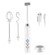 thumbnail image 5 of Ounissouiy Espumador de leche 3 en 1, agitador de mantequilla inalámbrico, batidor de espuma para beber, mezclador de espuma para cocina, fabricante de Blanco 2piezas Ounissouiy CBP163574, 5 of 6