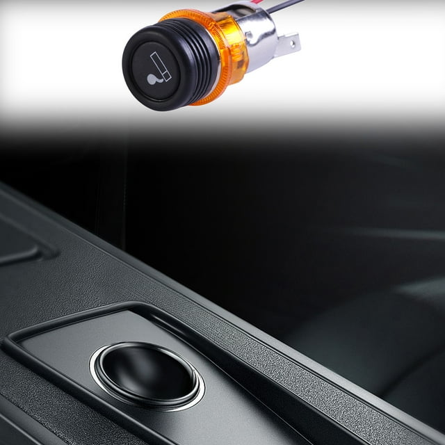 12V Universal Car Cigarette Lighter Socket & USB Charger | Dual Port Power Outlet for Mobile Phones & Devices | Vehicle & Motorcycle Accessory | 10A Fuse Included