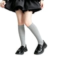 thumbnail image 5 of Jalioing Knee High Socks for Girls School Uniform Cotton Stockings Girls Kids Breathable Soft Long Socks, 5 of 6