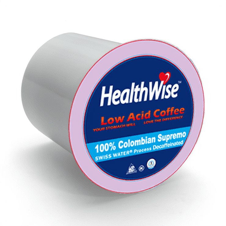 Acid Coffee Swiss Water Process Decaf K Cups Healthwise Swiss Water Decaf  Keurig K-Cup Low Acid Coffee Pods, 72