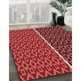 thumbnail image 3 of Ahgly Company Tapis d'Intérieur Lavables en Machine, Rectangle Rouge de Transition, 3' x 5', 3 of 7