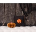 thumbnail image 4 of Jack O' Lantern Cotton Knit Small 10" x 10" Autumn Fall Accent Pillow, 4 of 6