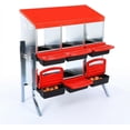 thumbnail image 2 of Royalbelle Red 6 Slot With Legs Chicken Nesting Boxes, Rustproof Galvanized Steel, 2 of 6