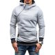 thumbnail image 1 of Sexyshine Otoño Invierno Casual Manga Larga Cuello Embudo Cuadros Jacquard Jersey Con Capucha Top Sudadera Sudaderas, 1 of 4