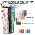 thumbnail image 7 of 30oz Autumn Fall Leaves Pattern Tumblers Stainless Steel Tumbler with Lid and Straw,Vacuum Insulated Double Wall Travel Tumbler Cups Mug with Cleaning Brush for Coffee,Tea, 7 of 7