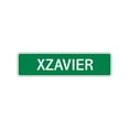 thumbnail image 1 of Xzavier Boys Children Name Letter Printed Label Indoor Outdoor Unique Wall Plaque Decoration Aluminum Metal Sign 4"x13.5", 1 of 1