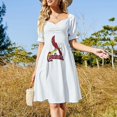 thumbnail image 4 of Vestido de manga corta divertido de St. Louis, vestido largo de verano para mujer., 4 of 7