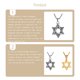 thumbnail image 4 of sweethay Collares de hexagrama de judaísmo Cadenas de cuello con colgante punk para hombres y niños Ropa, zapatos y accesorios Miscelánea, 4 of 6