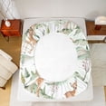 thumbnail image 5 of Castle Fairy Cartoon Jungle Deer Full Size Sheets,Animal Hunting Bed Sheets, 5 of 7