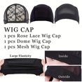 Wig Kit DIY Wig Tools Wig Accessories 5 Pieces Adjustable Elastic Band