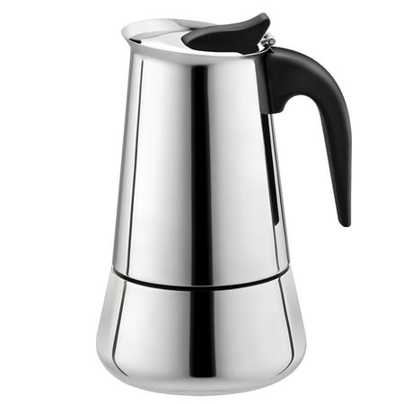 

Moka Coffee Pot Espresso Latte Percolator Stove Coffee Maker Espresso Pot Italian Coffee Machine 100Ml Stainless Steel