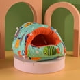thumbnail image 2 of Visland Guinea Pig Bed Cave Cozy Hamster House Large Hideout Hedgehog Bearded Dragon Winter Nest Hamster Cage Accessories, 2 of 8