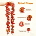 thumbnail image 5 of Dongrere Artificial Fall Pumpkin Garland Bendable Maple Leaf Berry Vine Thanksgiving Garland for Halloween Home Decor, 71 Inch, 5 of 6