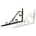 thumbnail image 4 of 2x Wall Shelf Fittings Bracket Floating Decorative Metal Shelf for Bookshelf White 190x140mm, 4 of 6