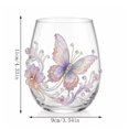 thumbnail image 3 of SLYNSHome Glass Cup with Exquisite Floral and Wildlife Details, Large Capacity Stemless Tumbler for Water Tea and Daily Beverages,Animals and Nature Themed, 3 of 8