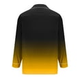 thumbnail image 5 of REORIAFEE Men Pajama Sets 2 Piece Big and Tall Loungewear Long Sleeve Button Top Pant Gradient Soft Sleepwear Yellow S-3XL, 5 of 7