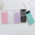 thumbnail image 5 of For Samsung Galaxy Z Flip3 5G Phone Case，Shockproof Luxury Elegant TPU Glitter Drop Cover，Shell pattern Flip Case Cover, 5 of 5