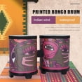 thumbnail image 2 of Tambor Bongos de percusión con 2 mazos Bongos tradicionales de madera tambor Bongo impreso, 2 of 9