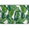 thumbnail image 3 of GZHJMY Tropical Leaves Non Slip Area Rug for Living Dinning Room Bedroom Kitchen, 4' x 6'(48 x 72 Inches / 120 x 180 cm), Watercolor Tropical Leaves Nursery Rug Floor Carpet Yoga Mat, 3 of 6