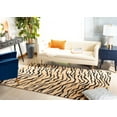 thumbnail image 3 of SAFAVIEH Soho Anson Geometric Wool Area Rug, Gold/Black, 3'6" x 5'6", 3 of 11