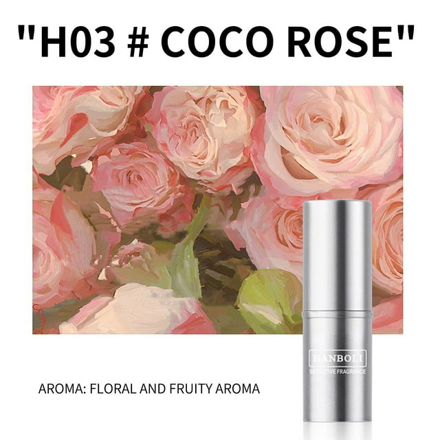 Fiudx Bálsamo Sólido, Perfume Natural Fresco de Larga Duración, Bálsamo Corporal Desodorante Portátil, Humectante para La Piel Fácil de Usar, Ideal para Viajes, Trabajo, Hogar, Hombres y Mujeres En C