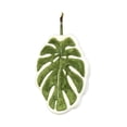 thumbnail image 1 of Toalla de mano de hoja verde, suave y absorbente, con hojas de alocasia y hojas de monstera, con lazo para colgar, ideal para el hogar, el baño y la cocina., 1 of 8