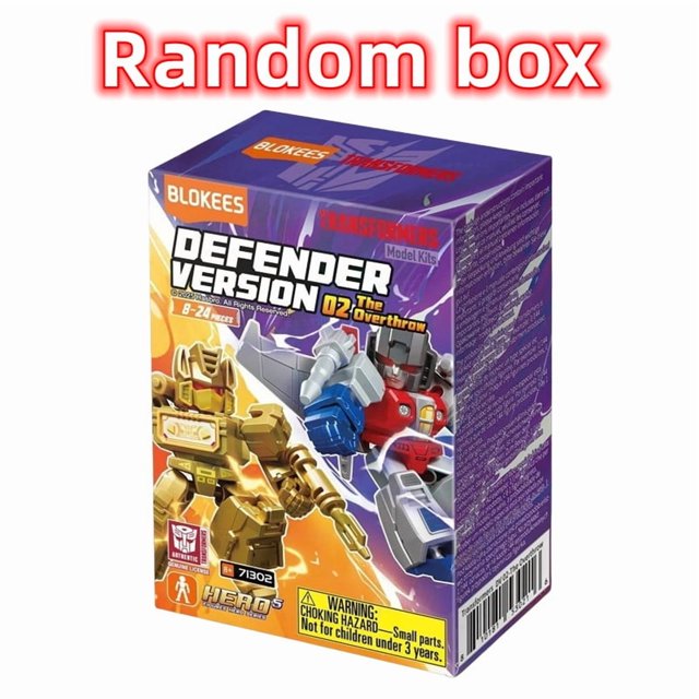 Transformer Blind box Toys Defender Version 1 2 3 Optimus Prime Starscream Bumblebee Building Blocks Action Figure