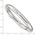 thumbnail image 2 of 925 Sterling Silver Hollow Slip on Polished 8mm Bangle Cuff Bracelet for Women - 18.5 Grams, 2 of 2