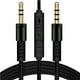 thumbnail image 1 of Cable de audio AUX Cgtredaw con Control de Volumen y Micrófono Negro, 1 of 7