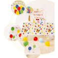 thumbnail image 5 of Happy Birthday Tablecloths, Colorful Balloons Confetti Happy Birthday Tablecloths for Party Decoration Supplies, Disposable waterproof tablecloth 108 x 54-inch 6pcs, 5 of 7
