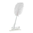 thumbnail image 1 of Abbracc White Feather Signing Pen with Love Sign Pen Holder Set for wedding guest book, 1 of 7