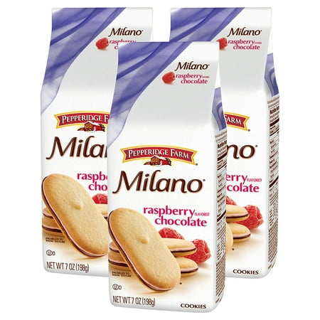 (3 Pack) Pepperidge Farm Milano Raspberry Cookies, 7 oz.