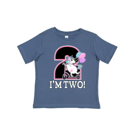 

Inktastic 2nd Birthday Unicorn 2 Year Old Girl Gift Toddler Toddler Girl T-Shirt