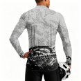 thumbnail image 2 of Dragon Print Quarter Zip Pullover for Men, Long Sleeve Athletic Jersey with Breathable Quick Dry Fabric - Slim Fit Cool Motorcycle Cycling Workout Tops Gray L, 2 of 6