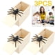 thumbnail image 1 of Caja Araña 3 Uds. Juguete Broma Duradero para Asustar Al Regalo Amiga, 1 of 6