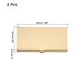 thumbnail image 2 of Professional Business Card Holder Aluminum Slim Pocket Credit Card Case, Gold 4 Pack, 2 of 5