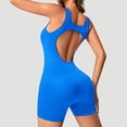 thumbnail image 5 of EHRWE Yoga Shorts For Women's Sexy Sleeveless Yoga Jumpsuits Shorts Bodysuit Deep Neck Backless Bodycon Jumpsuits Fashion, 5 of 9