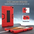 thumbnail image 5 of Dteck Rugged Case for for Onn 8 Inch Tablet Gen 3 (2022 Model:100071483), Heavy Duty Hybrid Shockproof Kickstand Cover Case, Red, 5 of 7