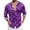 Purple, variant on HXWCHs Men's Sequin Digital 3D Printed Long Sleeve Lapel Button Down Dress Shirt top for Party L Silver