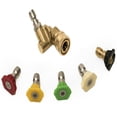 thumbnail image 1 of 4500PSI Pivoting Coupler Wand Quick Connect + 5 Nozzle Tips High Pressure Washer Power Spray Kit, 1 of 7