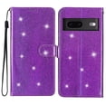 thumbnail image 1 of Compatible avec Google Pixel 7 Étui Portefeuille Pailleté avec Poche pour Carte et Rabat, 1 of 5