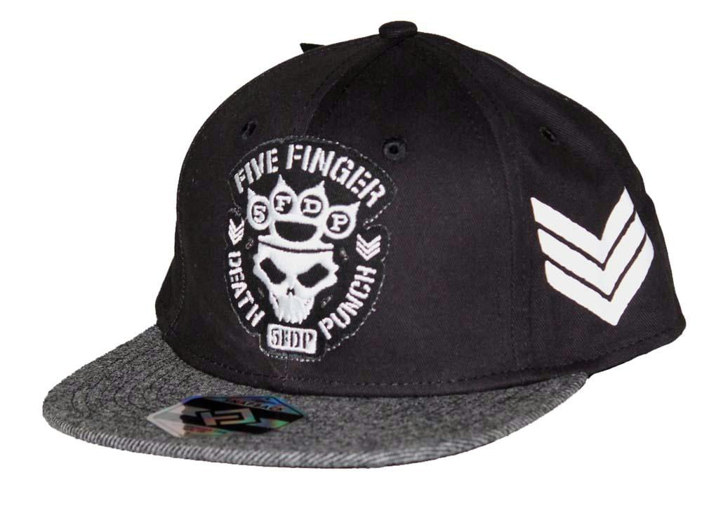 Feruch Unisex Five Finger Death Punch Logo Snapback Adjustable Flat Baseball cap/Hat Black 