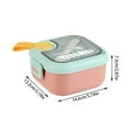 thumbnail image 2 of Baby Feeding : Silicone Baby Bowl With Kitchen Glass Storage Containers Cold Cuts Storage Containers for Fridge Adult Lunch Containers Divided Lunch Containers for Adults Camping Storage Containers, 2 of 3