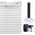 thumbnail image 1 of Hapadif Motorized Blinds with Remote Control, Blackout Smart Blinds for Windows, Horizontal Window Electric Blinds Cordless【Solar Powered Blinds】 Custom Automatic Blinds White 23" Wx64 H, 1 of 7