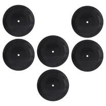 Raindrops 6Pcs Vinyl Records Decor Black Vinyl Wall Decorative Ornaments Black Plastic Wall Decoration Retro Style