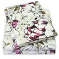 thumbnail image 3 of Dolce Sage/Purple Floral Pattern 4-Piece 1800 Series Sheet Set Cal King, 3 of 4